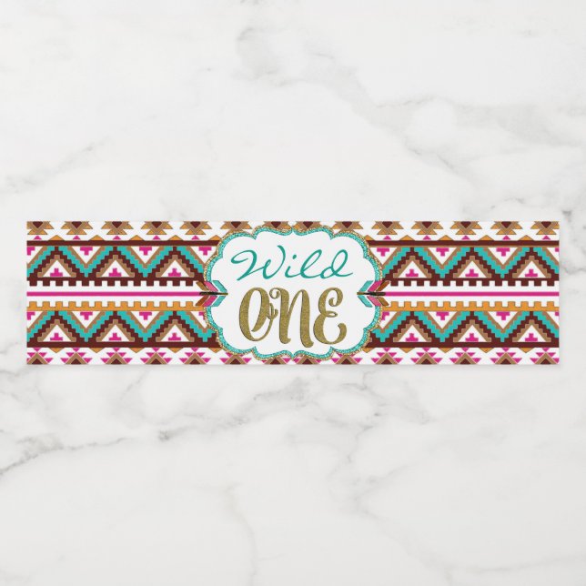 Wild-One-Water-Flaschen-Etiketten Wasserflaschenetikett (Einzelnes Label)