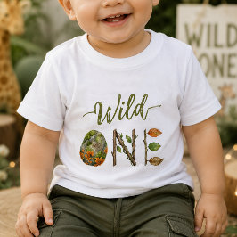 Wild One Watercolor Baby 1. Geburtstags-T-Shirt T-shirt