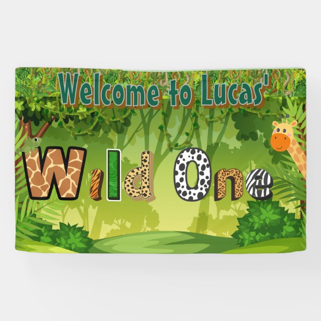 Wild One Welcome Banner (Horizontal)