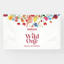 Wild One Wildblume Erstes 1. Geburtstag Party
