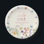 Wild One Wildflower Wild Flower 1st Birthday Party Pappteller<br><div class="desc">This is a Wild One Wildflower Wild Flower 1st Birthday Party Paper Plates!</div>