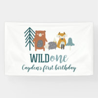 Wild One Woodland Animal zum ersten Geburtstag