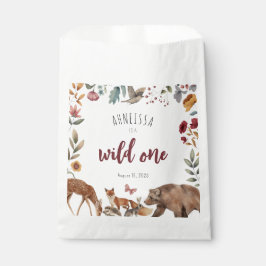 Wild One Woodland Animal zum ersten Geburtstag Geschenktütchen