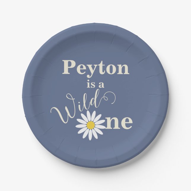 Wild One zum ersten Geburtstag Pappteller (Vorderseite)