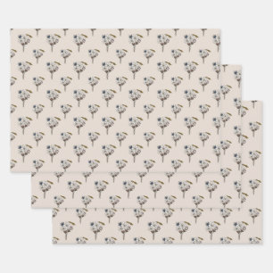 Wild Ones Floral Geschenkpapier Set