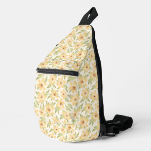 Wild Orange Anemone Blume - nahtlos. Crossbody Bag