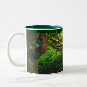 Wild Orangutan & Rainforest Wildlife-Fans Tasse