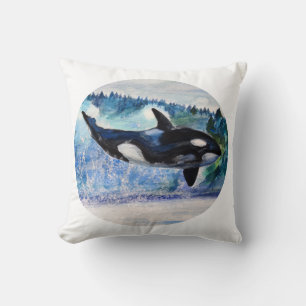 Wild Orca Art Throw Cushion Kissen