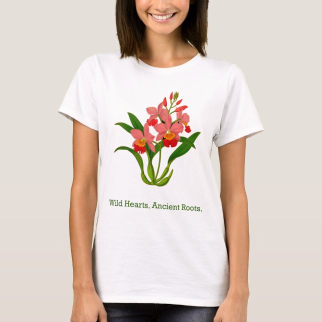 Wild Orchid Bloom T-Shirt (Vorderseite)