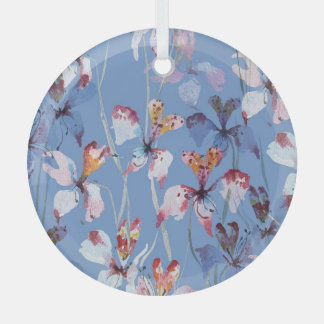 Wild Orchid Elegante: Watercolor Luxus Ornament Aus Glas