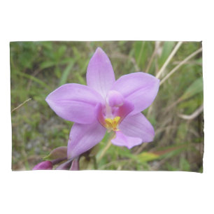 Wild Orchid Lila tropische Blume Kissenbezug