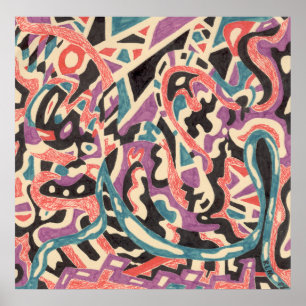 "Wild" Original Abstrakt Poster