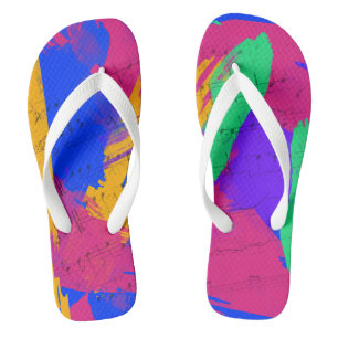 Wild Paint Brush Colors and Music Flip Flops