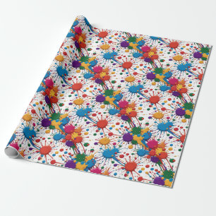 Wild Paint Spritzer Geschenkpapier