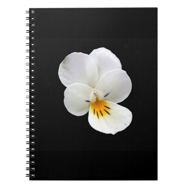Wild Pansy Spiral Notebook Notizblock (Vorderseite)