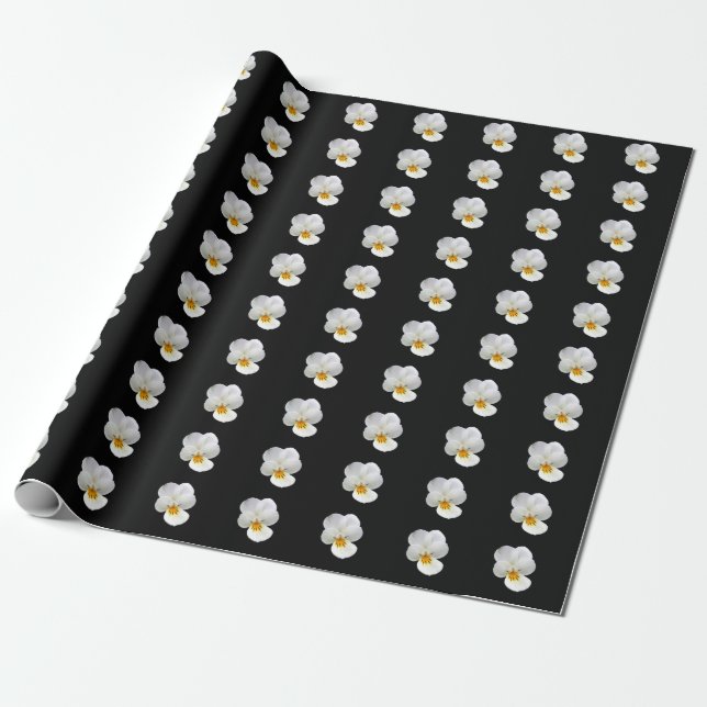 Wild Pansy Wrapping Paper Geschenkpapier (Ungerollt)
