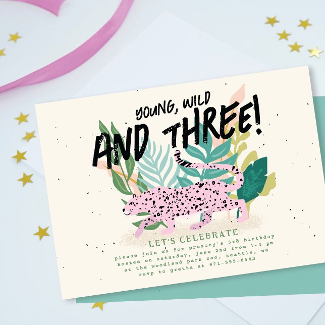 Wild Party Tiere Kindergeburtstag Party Einladung (Von Creator hochgeladen)
