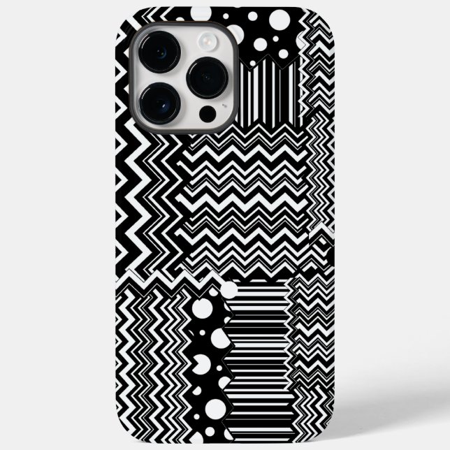 Wild Patchwork Zig-Zags Case-Mate iPhone Hülle (Rückseite)