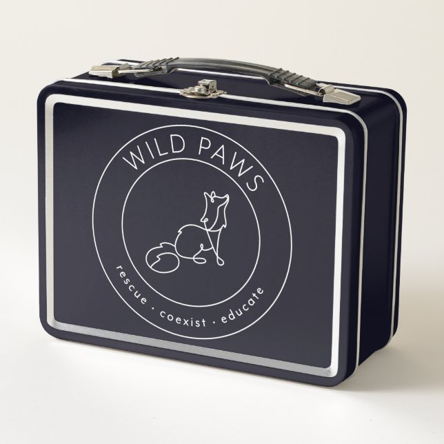 Wild Paws Metall-Lunchbox Metall Brotdose (Vorderseite)