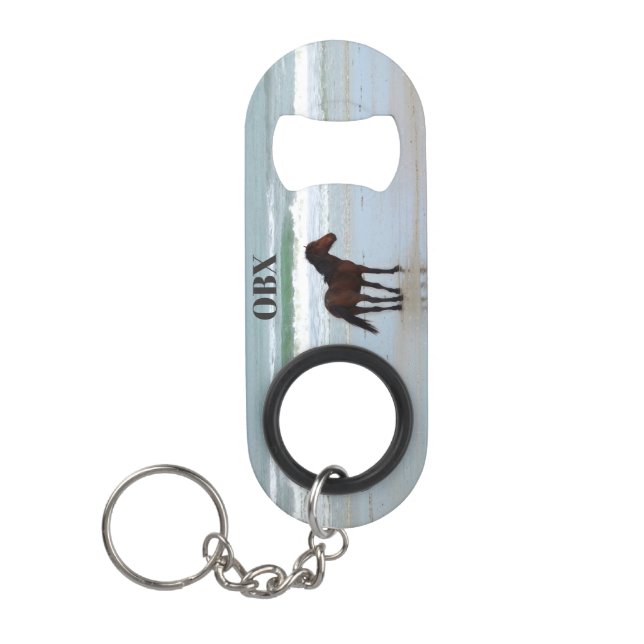 Wild Pferde Außenbanks OBX Corolla NC Mini Flaschenöffner (Vorderseite)