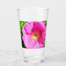 Wild Pink Rose Foto Vertrauen in die Lord Bible Ve Glas