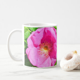 Wild Pink Rose Foto Vertrauen in die Lord Bible Ve Kaffeetasse