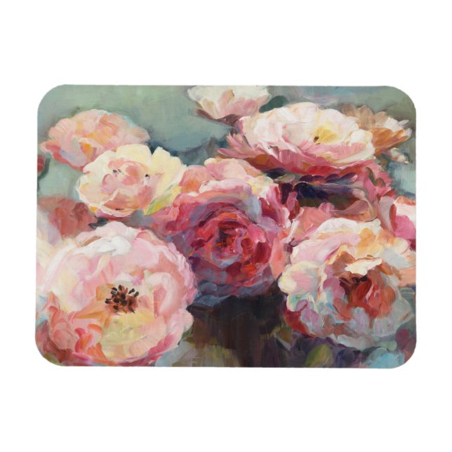 Wild Pink Roses Magnet (Horizontal)