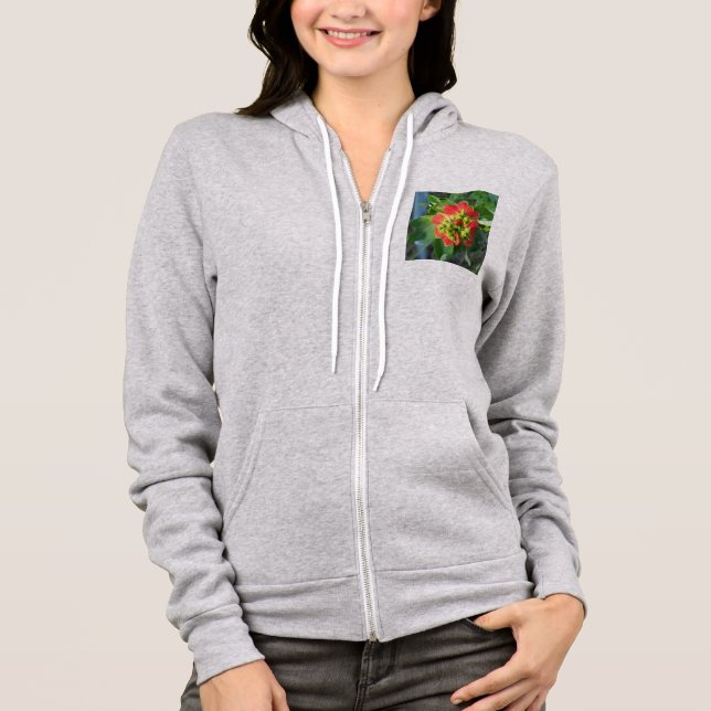 Wild Poinsettia Hoodie (Vorderseite)