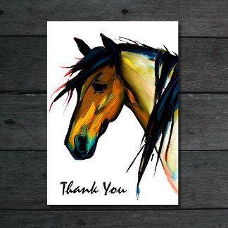 Wild Pony | Aquarellpferd Dankeskarte