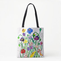 Wild Poppy Tote Bag
