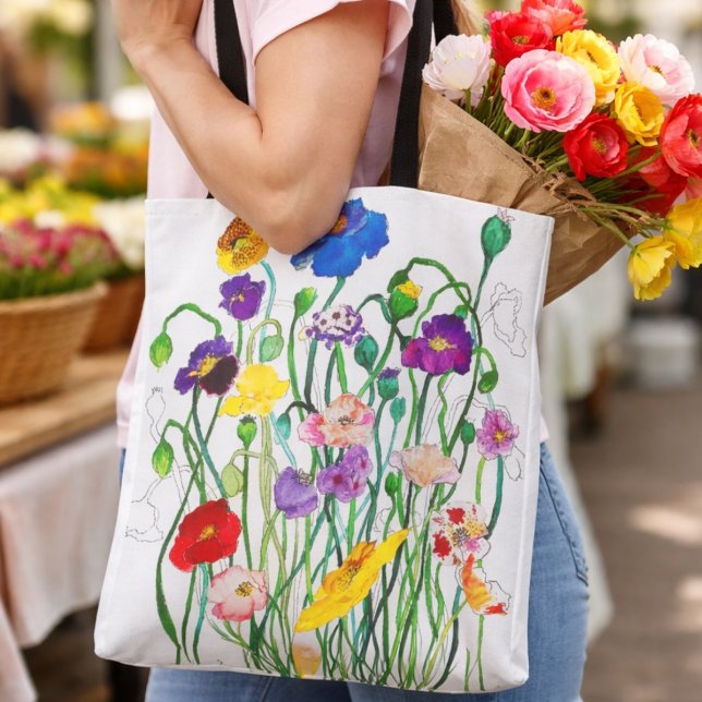 Wild Poppy Tote Bag (Von Creator hochgeladen)