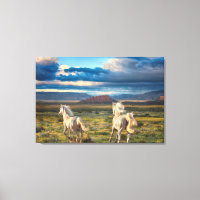 WILD PORSES "Live to Run" Canvas Print