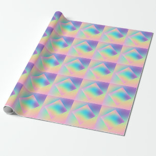 Wild Prismatic Ombre Pastel Rainbow Design Geschenkpapier