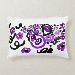 Wild Purple Peacock Dekokissen