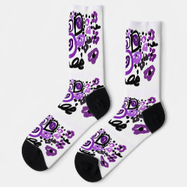 Wild Purple Peacock Socken