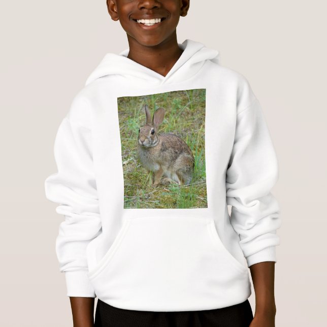 Wild-Rabbit-Cottontail Apparel and Gifts Hoodie (Vorderseite)