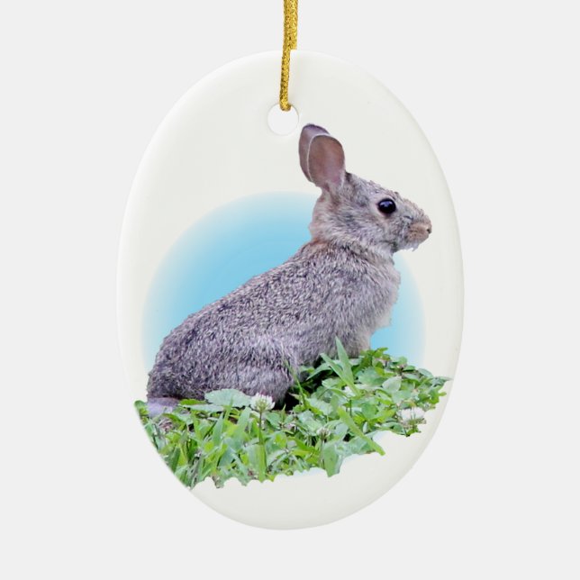 Wild Rabbit Keramik Ornament (Vorne)