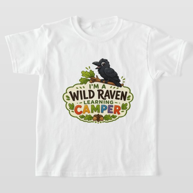 Wild Raven Learning Camper-Shirt T-Shirt (Ablage )