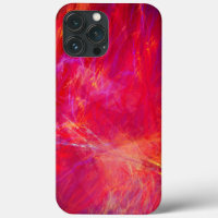 "Wild Red" - Abstraktes Fraktal Flammen texturiert