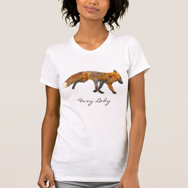 Wild Red Fox Wearable Art T-Shirt (Vorderseite)