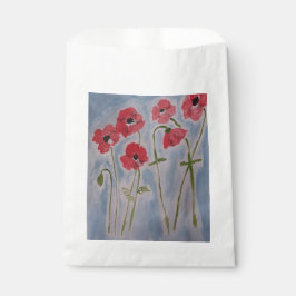 Wild Red Poppies Geschenktütchen