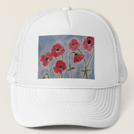 Wild Red Poppies Truckerkappe