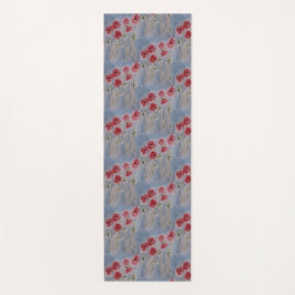 Wild Red Poppies Yogamatte