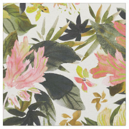 WILD RETREAT Tropischer Hibiskus Floral Stoff