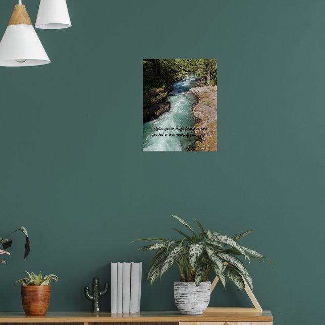 Wild River Rumi Poetry Verse Poster (Wohnzimmer 1)