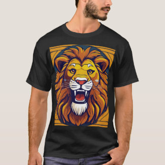 "Wild Roar: Bold Tiger Print T - Shirt" T-Shirt