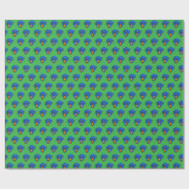 Wild Roar Gift Wrap - Blaues Panther-Muster Geschenkpapier