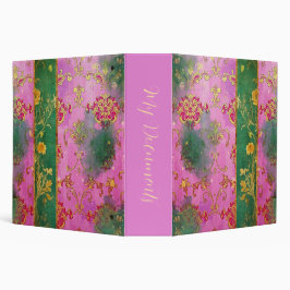 Wild rosa Grunge Damask - Binder 5,1 Cm Ordner