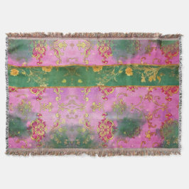 Wild rosa Grunge Damask - Blanket Decke