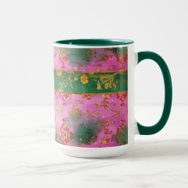 Wild rosa Grunge Damask - Tasse, Cup Tasse